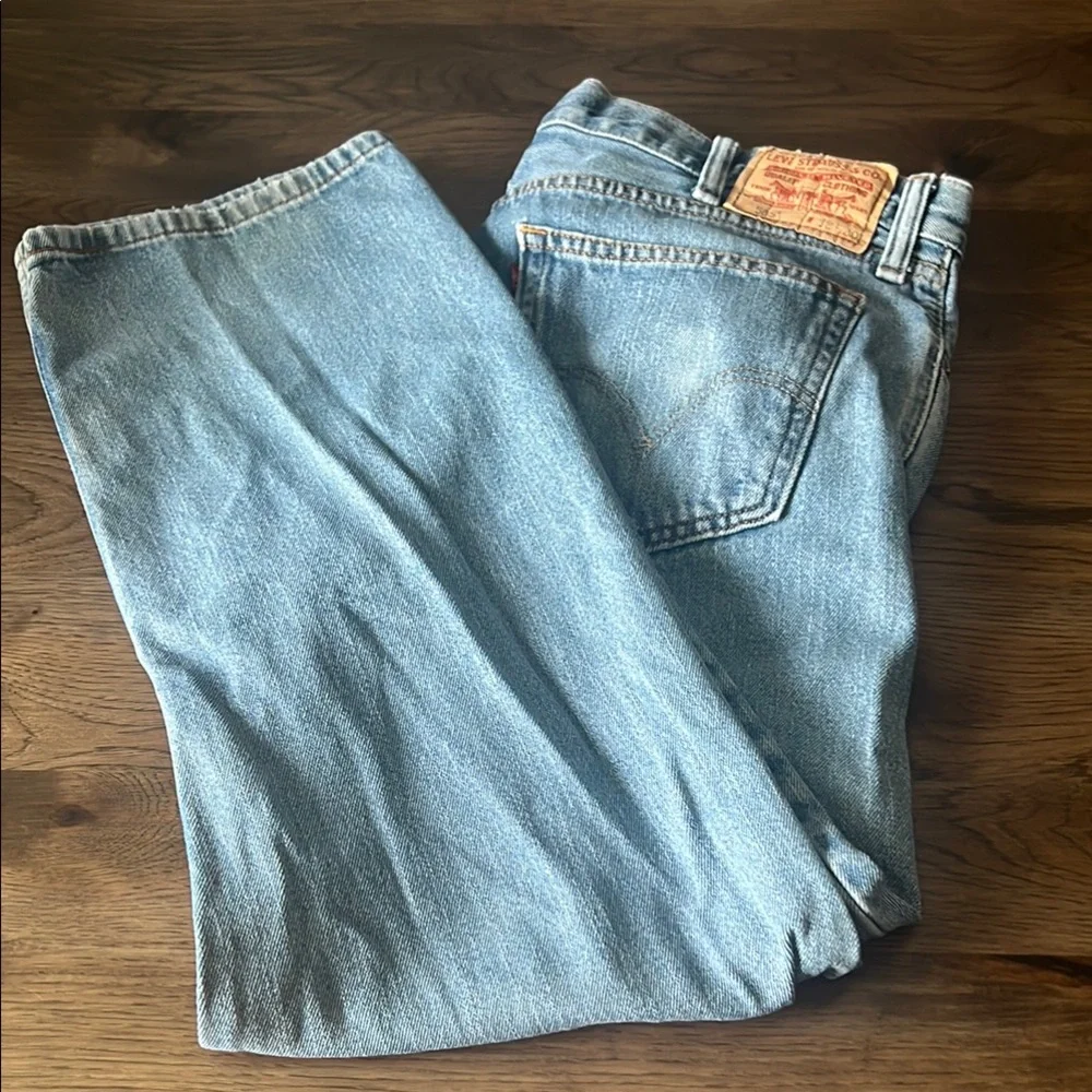 Levi's Men's Straight Fit 505 Blue Jeans 38” x 30”